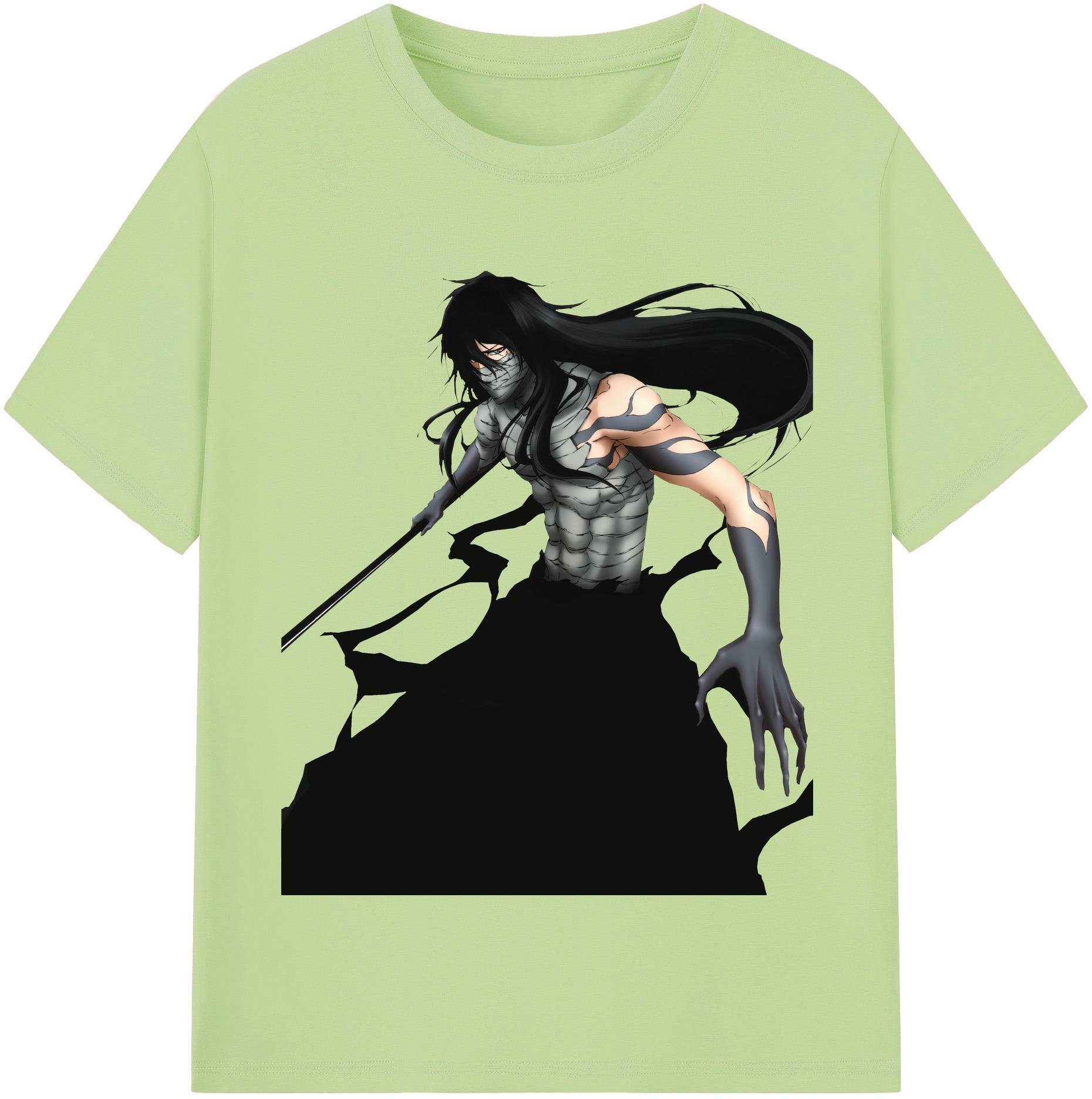 （画像用） ブリーチ 黒崎一護（くろさき いちご）BLEACH Kurosaki Ichigo 綿100％半袖Tシャツ（フロントプリント）